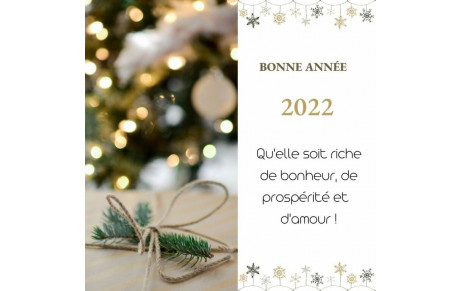 Bonne et heureuse année 2022