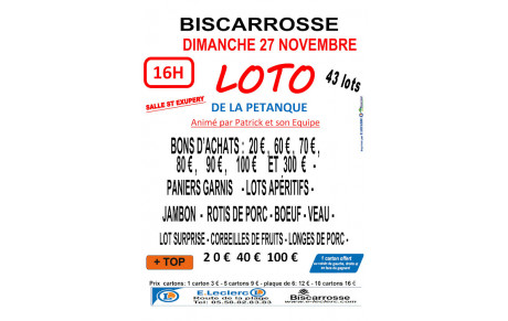 Loto de la pétanque